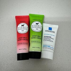 Travel size skincare bundle Lotion and face wash New